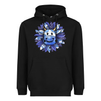 Black blueberry milkshake cow sunflower Heavyweight Hoodie - RanaPortraitStore