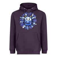 Plum blueberry milkshake cow sunflower Heavyweight Hoodie - RanaPortraitStore