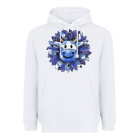 White blueberry milkshake cow sunflower Heavyweight Hoodie - RanaPortraitStore