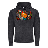 Vintage Black joy with basketball and santa's hat Vintage Hoodie - AdoDesignShop