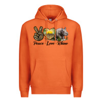 Carrot peace love rhino Premium Hoodie - LillyAllenDesigns
