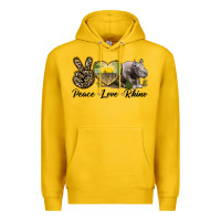 Lemon peace love rhino Premium Hoodie - LillyAllenDesigns