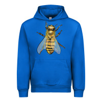 Cobalt Bee Urban Hoodie - LillyAllenDesigns