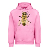Fuchsia Pink Bee Urban Hoodie - LillyAllenDesigns