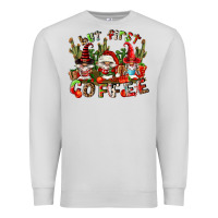 Dove Grey but first coffee Premium Sweatshirt - FaDigitalArtStudio