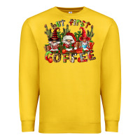 Lemon but first coffee Premium Sweatshirt - FaDigitalArtStudio