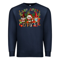 Navy but first coffee Premium Sweatshirt - FaDigitalArtStudio