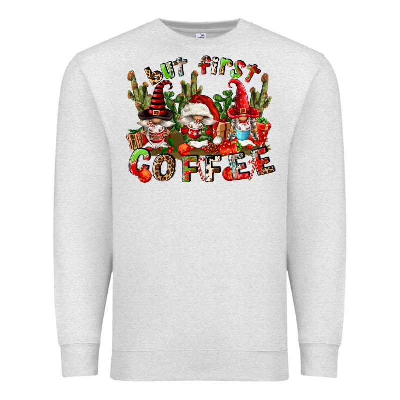 But First Coffee Premium Sweatshirt by FaDigitalArtStudio | Teevron
