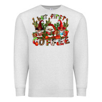 Oatmeal Heather but first coffee Premium Sweatshirt - FaDigitalArtStudio