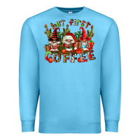 Ocean Blue but first coffee Premium Sweatshirt - FaDigitalArtStudio