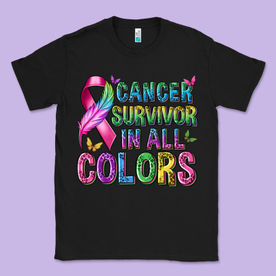 Cancer Survivor In All Colors Classic Tee Designed By Texasbilliewilder
