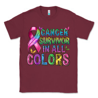 Burgundy cancer survivor in all colors Classic Tee - texasbilliewilder