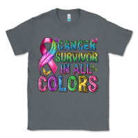 Charcoal Heather cancer survivor in all colors Classic Tee - texasbilliewilder
