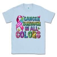 Dusty Blue cancer survivor in all colors Classic Tee - texasbilliewilder