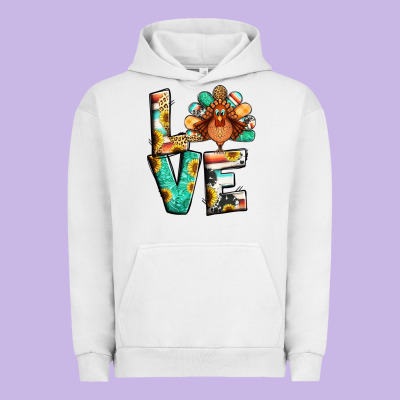 Love Thanksgiving Urban Hoodie Designed By Jasminsmagicworld