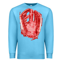 Ocean Blue Catchers Mitt Fa Element Premium Sweatshirt - FaDigitalArtStudio