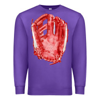 Purple Catchers Mitt Fa Element Premium Sweatshirt - FaDigitalArtStudio