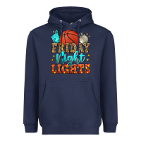 Navy friday night lights basketball Heavyweight Hoodie - Zillion Design Studio