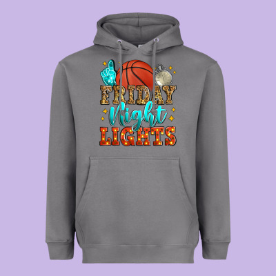 Friday Night Lights Basketball Heavyweight Hoodie Designed By Zillion Design Studio