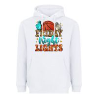 White friday night lights basketball Heavyweight Hoodie - Zillion Design Studio