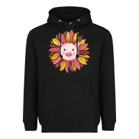 Black pig sunflower Heavyweight Hoodie - RanaPortraitStore