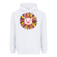 White pig sunflower Heavyweight Hoodie - RanaPortraitStore