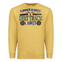 Antique Gold summer night & dirt track lights Premium Sweatshirt - CowhideDigitalArt