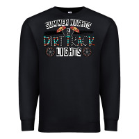 Black summer night & dirt track lights Premium Sweatshirt - CowhideDigitalArt
