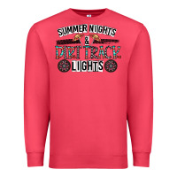 Cardinal summer night & dirt track lights Premium Sweatshirt - CowhideDigitalArt