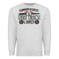 Dove Grey summer night & dirt track lights Premium Sweatshirt - CowhideDigitalArt