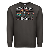 Smoke summer night & dirt track lights Premium Sweatshirt - CowhideDigitalArt