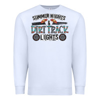 White summer night & dirt track lights Premium Sweatshirt - CowhideDigitalArt