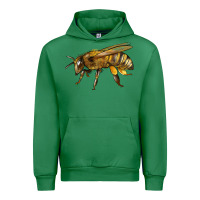 Emerald Bee Side Urban Hoodie - LillyAllenDesigns