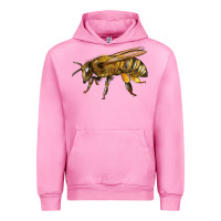 Fuchsia Pink Bee Side Urban Hoodie - LillyAllenDesigns