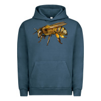 Pigment Midnight Navy Bee Side Urban Hoodie - LillyAllenDesigns