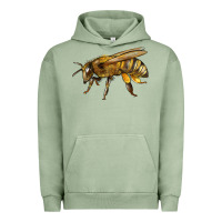 Pigment Oil Green Bee Side Urban Hoodie - LillyAllenDesigns