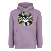 Lavender penguin sunflower Heavyweight Hoodie - RanaPortraitStore