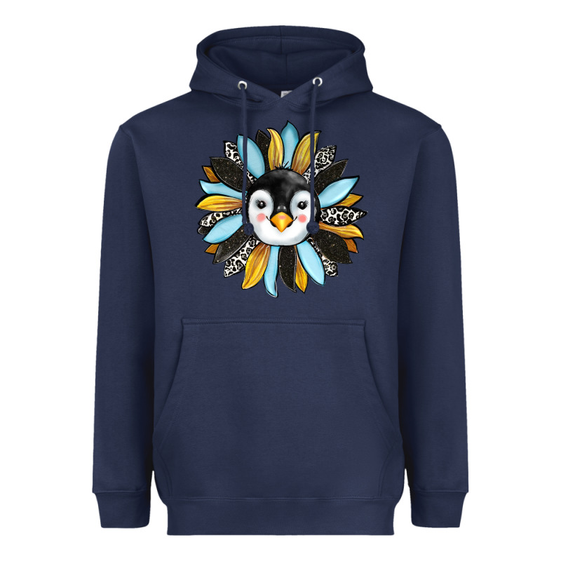 Penguin Sunflower Heavyweight Hoodie by RanaPortraitStore | Teevron