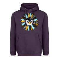 Plum penguin sunflower Heavyweight Hoodie - RanaPortraitStore