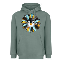 Sage penguin sunflower Heavyweight Hoodie - RanaPortraitStore