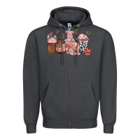 Smoke pigs coffee cups Zipper Hoodie - texasbilliewilder