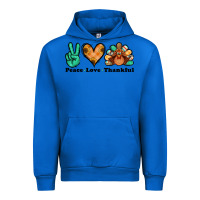 Cobalt peace love thankful turkey Urban Hoodie - Jasminsmagicworld