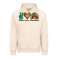 Sandshell peace love thankful turkey Urban Hoodie - Jasminsmagicworld