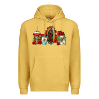 Antique Gold lady of guadalupe coffee Premium Hoodie - Jasminsmagicworld