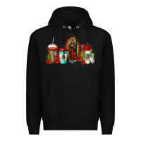 Black lady of guadalupe coffee Premium Hoodie - Jasminsmagicworld