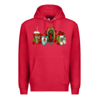 Cardinal lady of guadalupe coffee Premium Hoodie - Jasminsmagicworld