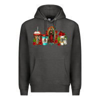 Charcoal Heather lady of guadalupe coffee Premium Hoodie - Jasminsmagicworld