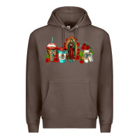 Coffee lady of guadalupe coffee Premium Hoodie - Jasminsmagicworld