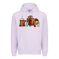 Lilac lady of guadalupe coffee Premium Hoodie - Jasminsmagicworld