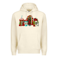 Sandshell lady of guadalupe coffee Premium Hoodie - Jasminsmagicworld